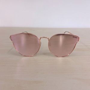 QUAY Australia Rose Gold “All My Love” Mirror Sunglasses